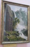 'Водопад', 2009 г. Вышивка крестом. Хлопчатобумажная ткань, мулине
